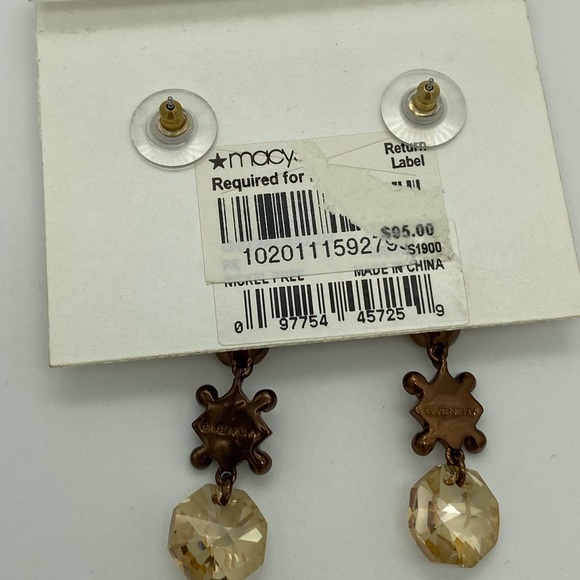 Givenchy Brown Dangly Earrings from Macy’s - NWT - Picture 5 of 5